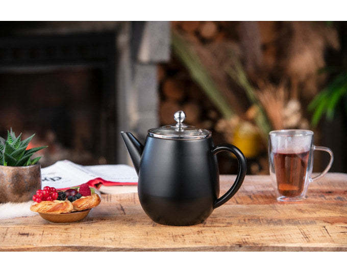 BREDEMEIJER Teekanne Duet Eva schwarz matt 1.1 l in Schwarz präsentiert im Onlineshop von KAQTU Design AG. Teekrüge ist von BREDEMEIJER