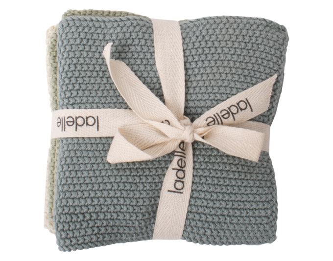 LADELLE Spültuch Eco Knitted sage 27x27 cm 3 Stk. in  präsentiert im Onlineshop von KAQTU Design AG. Küchentuch ist von LADELLE
