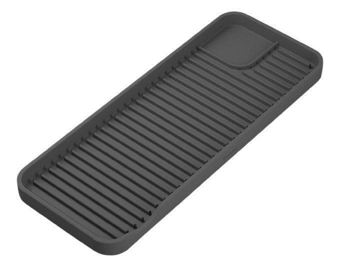 METALTEX Abtropfmatte Tidy-Mat XL Silikon 30.5x12x1.5 cm in Grau, HEX 888888 präsentiert im Onlineshop von KAQTU Design AG. Abtropfgestell ist von METALTEX