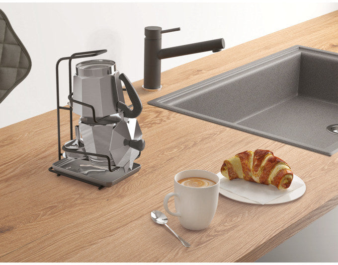 METALTEX Abtropfgestell Moka-Station 6 Lava schwarz 14x16x26 cm in Schwarz präsentiert im Onlineshop von KAQTU Design AG. Abtropfgestell ist von METALTEX