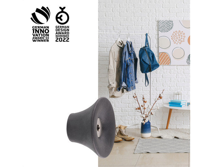 WAGNER Wandhaken Tulip hooks4home ø 50x30 mm schwarz in  präsentiert im Onlineshop von KAQTU Design AG. Kleiderhaken ist von WAGNER