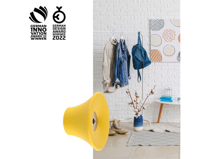 WAGNER Wandhaken Tulip honiggelb Inkl. Schrauben+Dübel in  präsentiert im Onlineshop von KAQTU Design AG. Kleiderhaken ist von WAGNER
