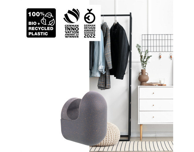 WAGNER Wandhaken Pill hooks4home 76x47x57 mm schiefergrau in  präsentiert im Onlineshop von KAQTU Design AG. Kleiderhaken ist von WAGNER