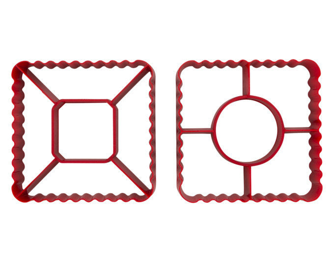 STÄDTER Ausstecher Set Blätterteig 2-teilig 8.4x8.4x2.2 cm rot in Rot präsentiert im Onlineshop von KAQTU Design AG. Ausstecher ist von STÄDTER