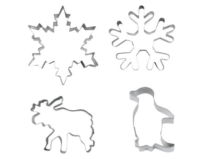 STÄDTER Ausstecher Set Winterwunderland 4-teilig 6–7.5 cm in Silber präsentiert im Onlineshop von KAQTU Design AG. Ausstecher ist von STÄDTER