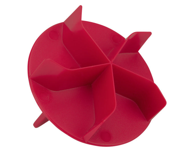 STÄDTER Brötchenstempel Kaisersemmel ø 7.5x2 cm rot in  präsentiert im Onlineshop von KAQTU Design AG. Küchenhelfer ist von STÄDTER