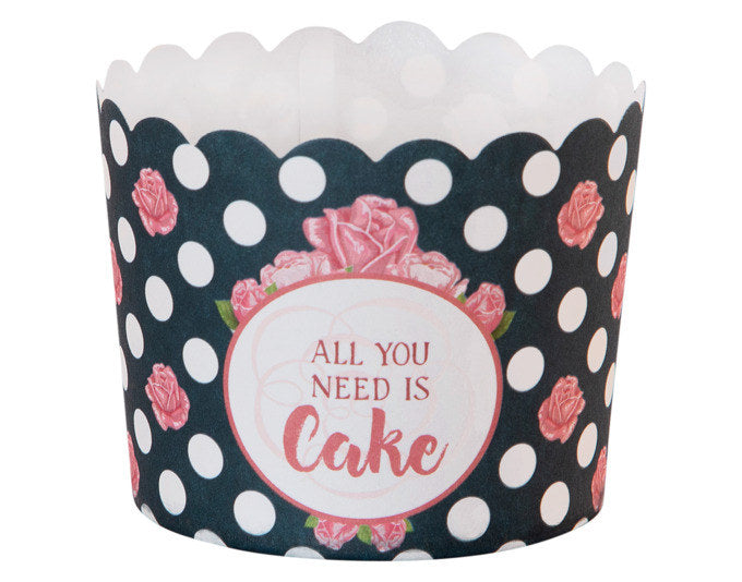 STÄDTER Papierbackförmchen All You Need Is Cake ø 6/7x5.5 cm bunt Maxi in Bunt präsentiert im Onlineshop von KAQTU Design AG. Backformen ist von STÄDTER