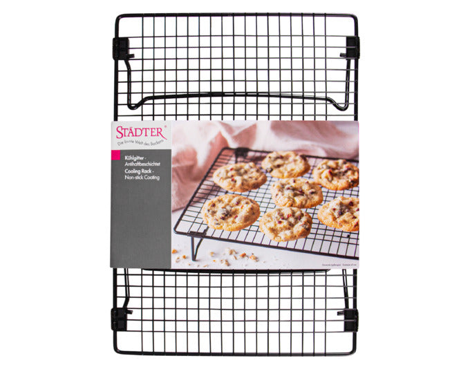 STÄDTER Kuchengitter/Kühlgitter 34x24x6 cm schwarz rechteckig in  präsentiert im Onlineshop von KAQTU Design AG. Küchenhelfer ist von STÄDTER