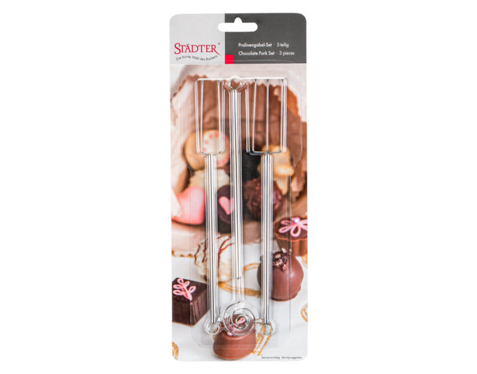 STÄDTER Pralinengabel-Set 3-teilig 21.5 cm in  präsentiert im Onlineshop von KAQTU Design AG. Küchenhelfer ist von STÄDTER