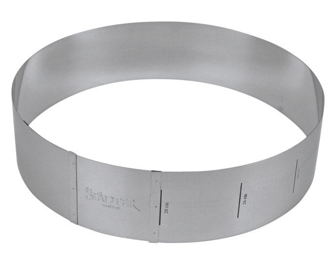 STÄDTER Tortenring Pusteblume ø 18–30x10 cm verstellbar in Silber präsentiert im Onlineshop von KAQTU Design AG. Tortenringe ist von STÄDTER