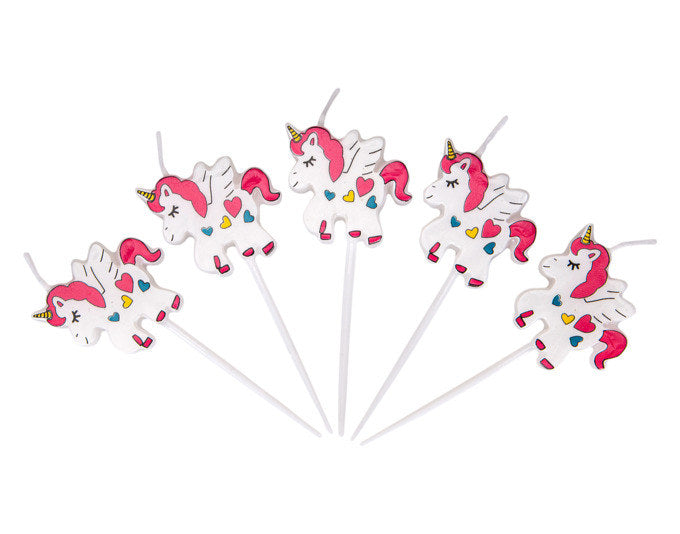STÄDTER Kerzen Einhorn Sticks 3x7.5 cm 5-teilig bunt in Bunt präsentiert im Onlineshop von KAQTU Design AG. Kerzen ist von STÄDTER