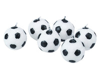 STÄDTER Kerzen Fussbälle 2.5 cm 6-teilig weiss