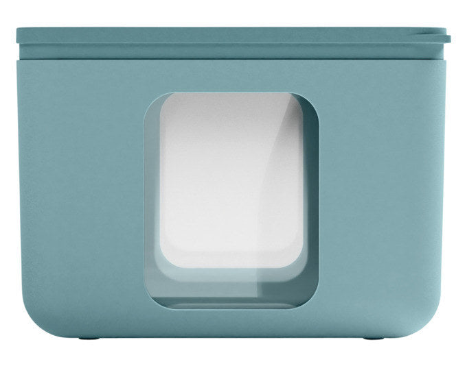 BLIM PLUS Vorratsdose Quadro S teal 13.3x13.3x10 cm PEEK BOX Collection in Teal, Grün präsentiert im Onlineshop von KAQTU Design AG. Vorratsbehälter ist von BLIMPLUS