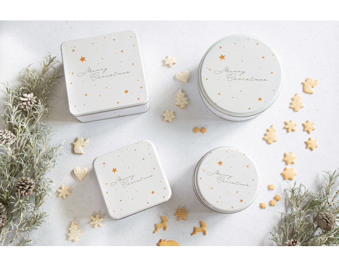 STÄDTER Gebäckdose Merry Christmas ø 22x9.5 cm weiss rund in Weiss präsentiert im Onlineshop von KAQTU Design AG. Aufbewahrungsdose ist von STÄDTER