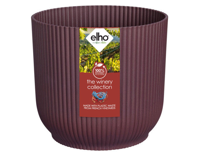 ELHO Pflanzengefäss The Winery Collection ø 14 cm bordeauxrot in Bordeaux, Rot präsentiert im Onlineshop von KAQTU Design AG. Pflanzentopf Outdoor ist von ELHO