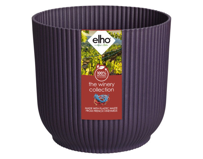 ELHO Pflanzengefäss The Winery Collection ø 16 cm dunkelviolett in Dunkelviolett, Violett präsentiert im Onlineshop von KAQTU Design AG. Pflanzentopf Outdoor ist von ELHO