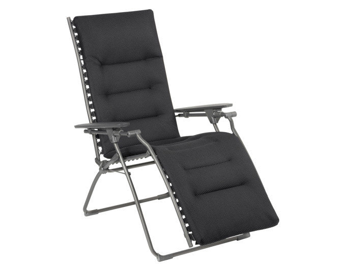 LAFUMA Relaxsessel Evolution BeComfort® dark grey Gestell titane in Dark grey, Grau, Titane präsentiert im Onlineshop von KAQTU Design AG. Liegestuhl ist von LAFUMA