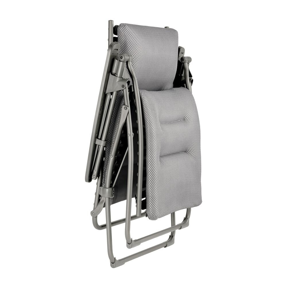 LAFUMA Relaxsessel Evolution BeComfort® silver Gestell titane in Silver, Grau, Titane präsentiert im Onlineshop von KAQTU Design AG. Liegestuhl ist von LAFUMA