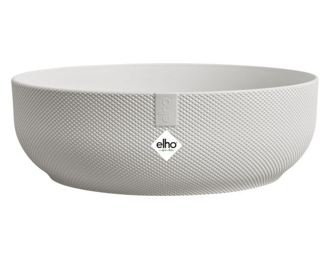 ELHO Pflanzengefäss Jazz rund ø 28 cm seidenweiss in Seidenweiss, Weiss präsentiert im Onlineshop von KAQTU Design AG. Übertopf ist von ELHO