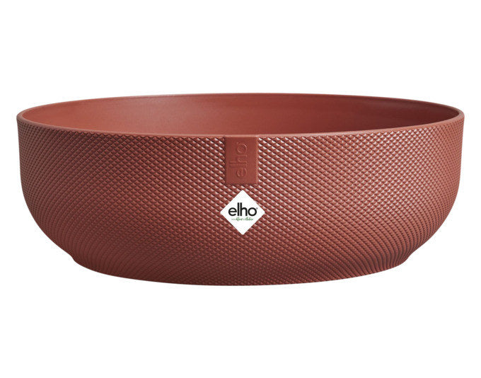 ELHO Pflanzengefäss Jazz rund ø 28 cm toskanisches rot in Toskanisches rot, Rot präsentiert im Onlineshop von KAQTU Design AG. Übertopf ist von ELHO