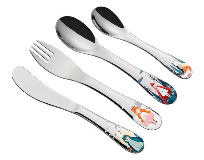 CILIO Kinderbesteck Princess 4-teilig in Bedruckt präsentiert im Onlineshop von KAQTU Design AG. Kinderbesteck ist von CILIO