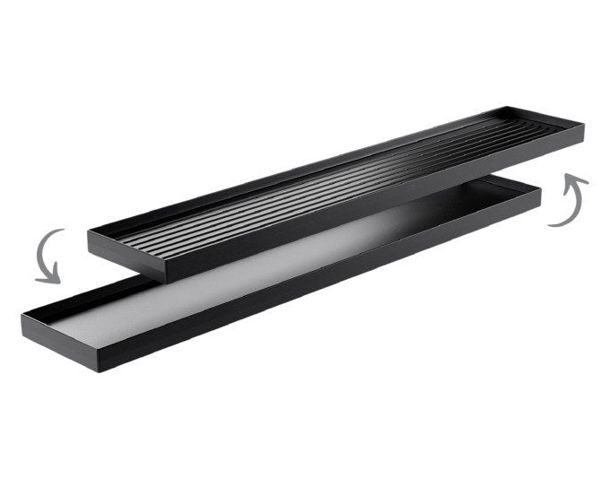 STÖCKLI Wende-Grillplatte für CheeseGrill 6 63.1x11.5x2.3 cm in Schwarz präsentiert im Onlineshop von KAQTU Design AG. Grillplatten ist von STÖCKLI