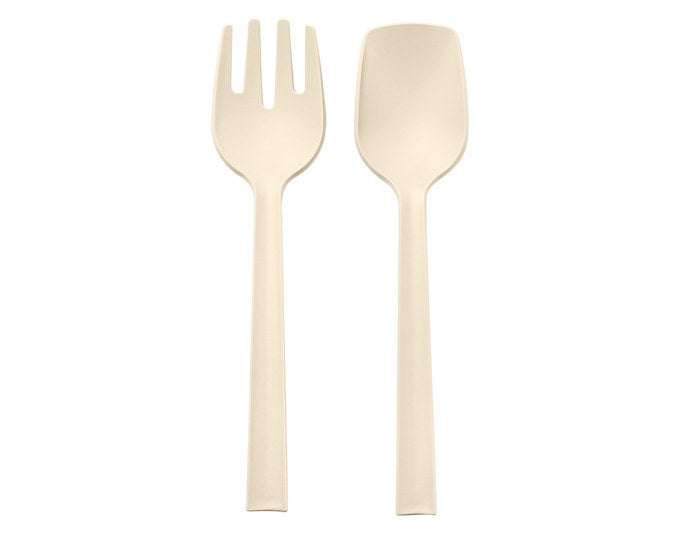 BLIM PLUS Salatbesteck Posate 2-teilig brown sugar 29.3 cm in Brown sugar, Weiss präsentiert im Onlineshop von KAQTU Design AG. Salatzubehör ist von BLIMPLUS