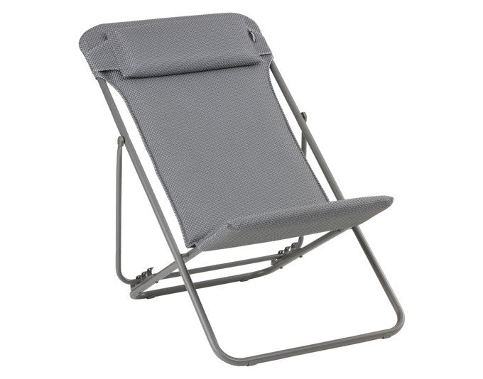 LAFUMA Sessel Maxi Transat+ BeComfort® silver Gestell titane in Silver, Grau präsentiert im Onlineshop von KAQTU Design AG. Liegestuhl ist von LAFUMA