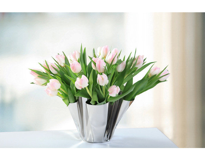 PHILIPPI Vase Margeaux Inox ø 30x20 cm in Chrom, Silber präsentiert im Onlineshop von KAQTU Design AG. Vase ist von PHILIPPI