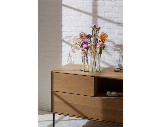 PHILIPPI Vase Bouquet Glas/Aluminium ø 24 cm in Transparent präsentiert im Onlineshop von KAQTU Design AG. Vase ist von PHILIPPI