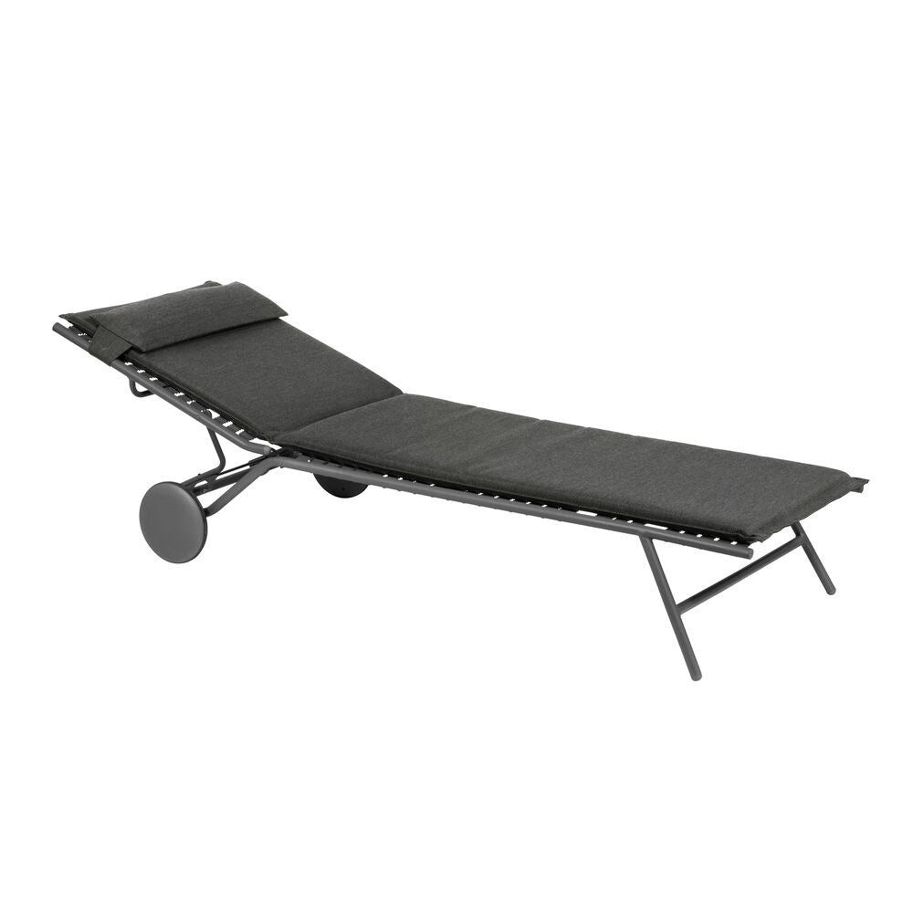 LAFUMA Liege Bayanne II Hedona onyx in Onyx, Schwarz präsentiert im Onlineshop von KAQTU Design AG. Liegestuhl ist von LAFUMA