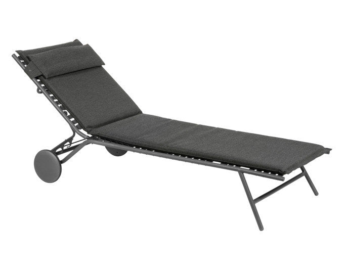 LAFUMA Liege Bayanne II Hedona onyx in Onyx, Schwarz präsentiert im Onlineshop von KAQTU Design AG. Liegestuhl ist von LAFUMA