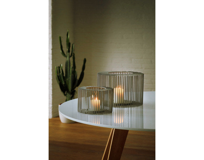 PHILIPPI Windlicht Oslo L ø 30x20 cm taupe in Graubraun, Braun präsentiert im Onlineshop von KAQTU Design AG. Laterne ist von PHILIPPI
