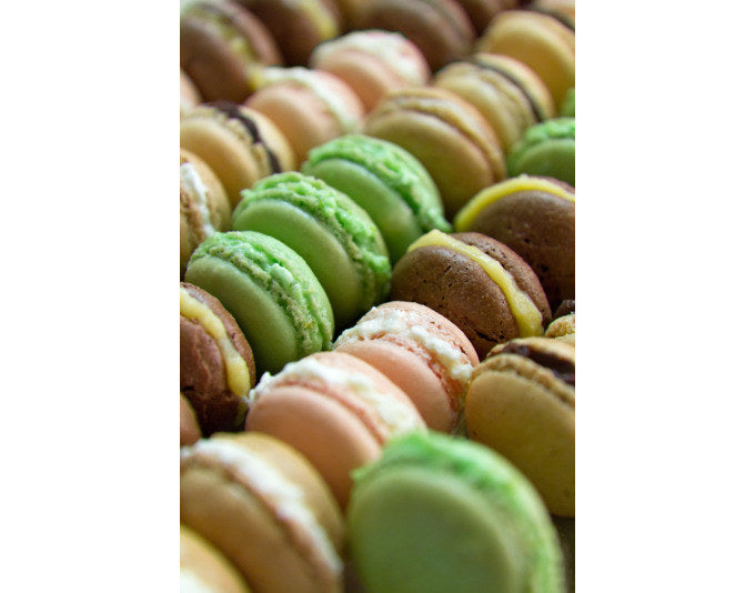 LÉKUÉ Macarons Backmatte inkl. Spritzbeutel Dekomax in  präsentiert im Onlineshop von KAQTU Design AG. Folien + Beutel ist von LEKUE