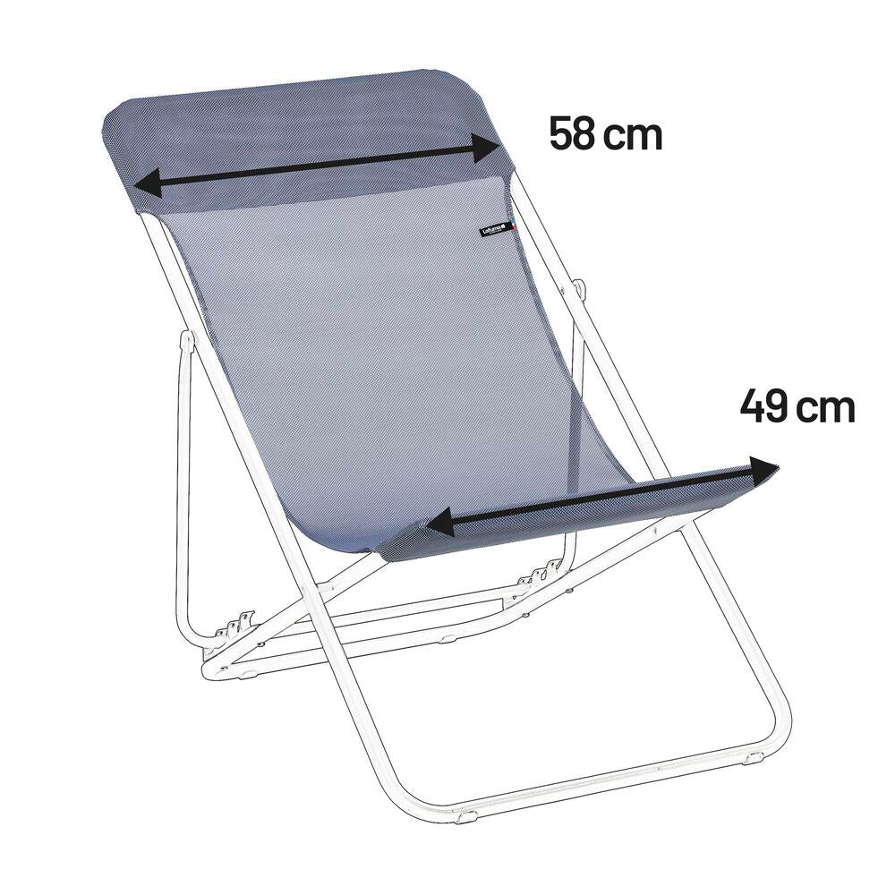 LAFUMA Ersatzbezug Maxi Transat Clip Batyline Bleu Océan II 58 cm in Ocean, Blau präsentiert im Onlineshop von KAQTU Design AG. Outdoor Zubehör ist von LAFUMA