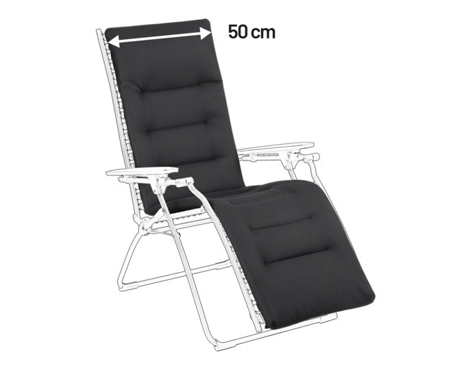 Ersatzbezugset für LAFUMA Evolution Clip BeComfort in Dunkelgrau, ideal für Outdoor-Möbel und stilvolle Gartenmöbel-Ausstattung.