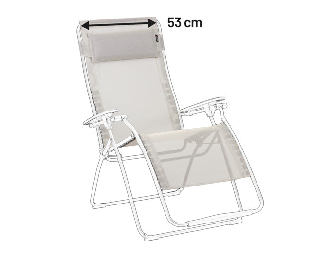 Ersatzbezugset für LAFUMA Futura XL Clip, in elegantem Beige Seigle ll, ideal für Outdoor-Möbel und langlebig im Einsatz.