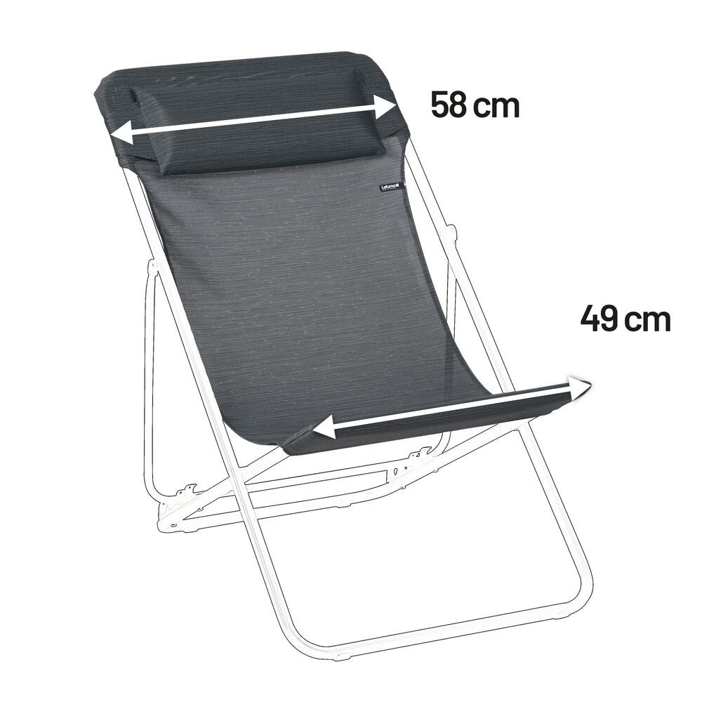 LAFUMA Ersatzbezugset Maxi Transat Plus Clip Batyline Duo Gris Obsidian 58 cm in Beige, Braun, Seigle präsentiert im Onlineshop von KAQTU Design AG. Outdoor Zubehör ist von LAFUMA