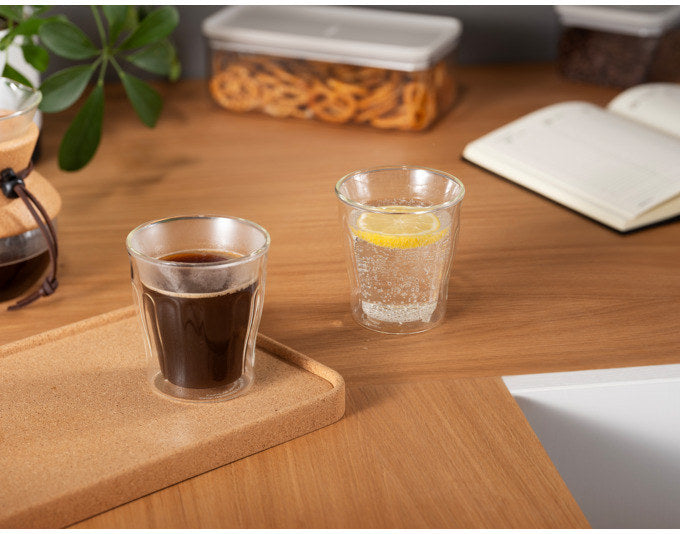 BODUM Trinkglas Copenhagen doppelwandig 2 Stück 0.25 l in Transparent präsentiert im Onlineshop von KAQTU Design AG. Tasse ist von BODUM