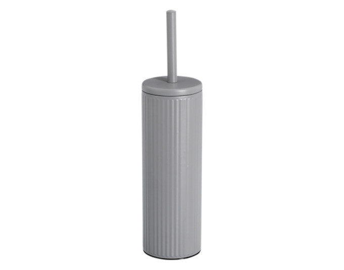 ZELLER WC-Bürstengarnitur Metall grau ø 9.7x40 cm in Grau präsentiert im Onlineshop von KAQTU Design AG. Toilettenbürste ist von ZELLER PRESENT