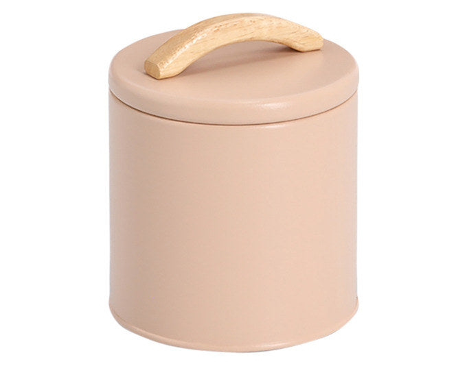ZELLER Vorratsdose 850 ml Metall mandel ø 11.3x13.7 cm in Mandel, Braun präsentiert im Onlineshop von KAQTU Design AG. Vorratsbehälter ist von ZELLER PRESENT