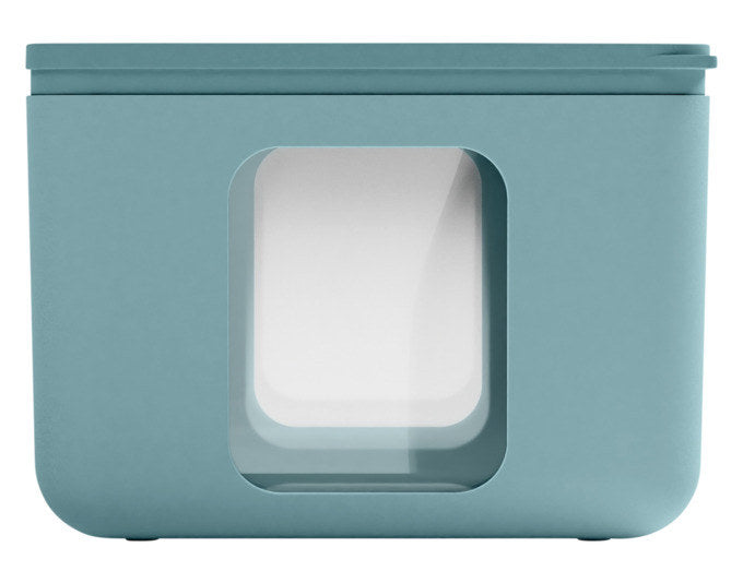 BLIM PLUS Vorratsdose Quadro XS teal 10x10x7.8 cm PEEK BOX Collection in Teal, Grün präsentiert im Onlineshop von KAQTU Design AG. Vorratsbehälter ist von BLIMPLUS