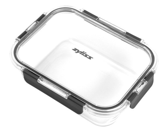 ZYLISS Vorratsbehälter Glas 1.52 l 23x17.5x7 cm in Grau, Transparent präsentiert im Onlineshop von KAQTU Design AG. Vorratsbehälter ist von ZYLISS