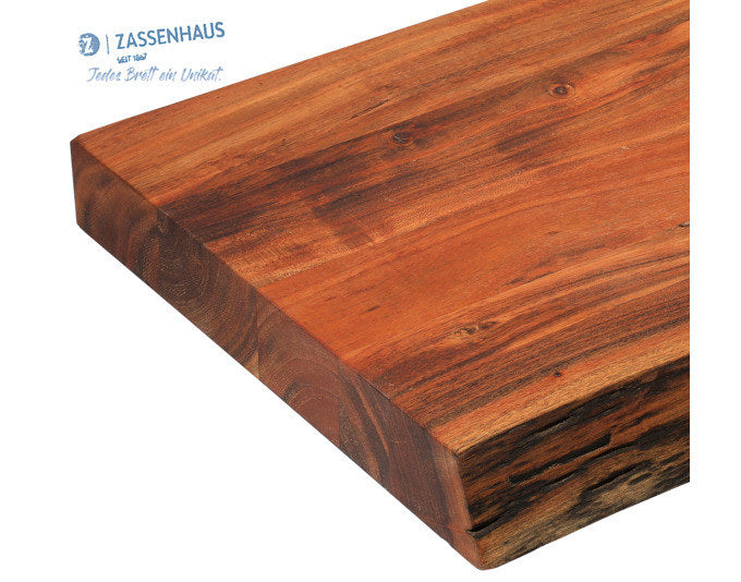 ZASSENHAUS Hackblock Akazie 50x35x5 cm in Braun präsentiert im Onlineshop von KAQTU Design AG. Schneidbrett ist von ZASSENHAUS