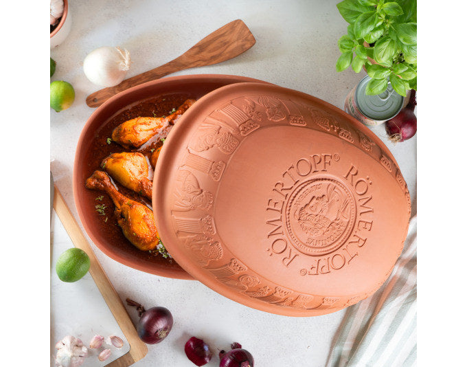 RÖMERTOPF Bräter Maxi 7.0 l 42.5x32.5x21.5 cm terracotta in Terracotta, Braun präsentiert im Onlineshop von KAQTU Design AG. Bräter ist von RÖMERTOPF