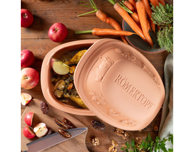 RÖMERTOPF Bräter Rustico 3.0 l 33.5x25x18 cm terracotta in Terracotta, Braun präsentiert im Onlineshop von KAQTU Design AG. Bräter ist von RÖMERTOPF