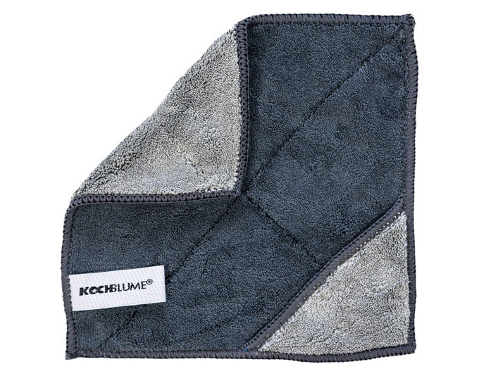 KOCHBLUME Microfasertuch 18x18 cm anthrazit-grau in  präsentiert im Onlineshop von KAQTU Design AG. Reinigungsmittel ist von KOCHBLUME