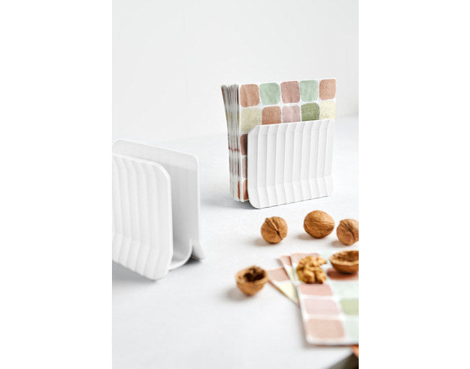 BLIM PLUS Serviettenhalter Paestum 15x4.5x12 cm arca weiss in Weiss präsentiert im Onlineshop von KAQTU Design AG. Serviettenhalter ist von BLIMPLUS