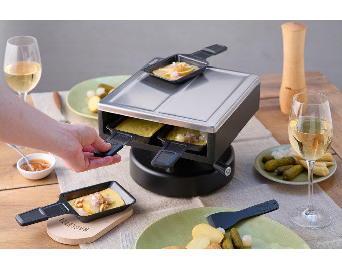 KISAG Raclette-Aufsatz Sierre 25x23x6.8 cm in Silber, Schwarz, Matt präsentiert im Onlineshop von KAQTU Design AG. Raclette ist von KISAG