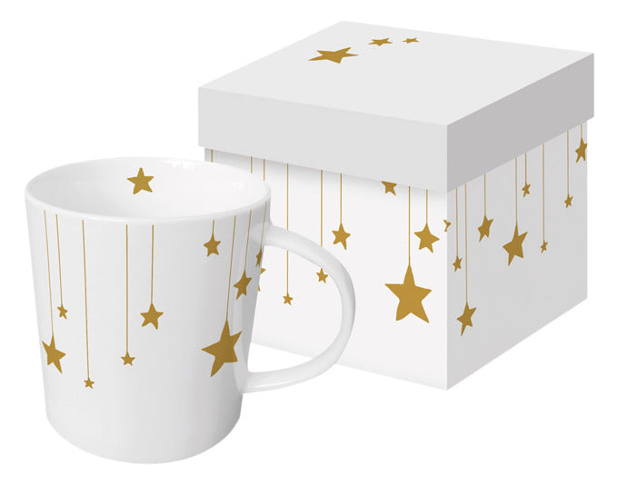 PPD Henkelbecher Trend Mug GB Stars on Canvas white in  präsentiert im Onlineshop von KAQTU Design AG. Glas ist von PPD